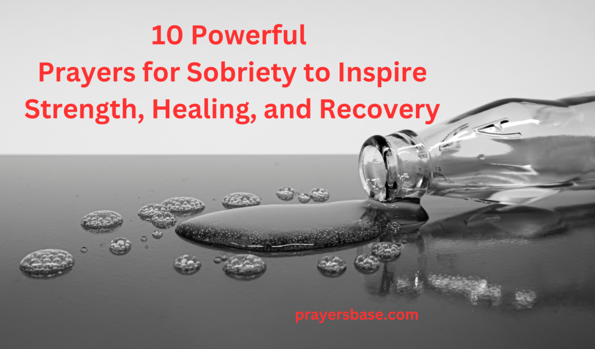 Prayers for Sobriety