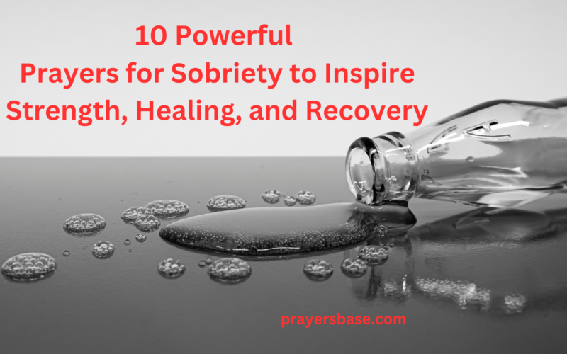 Prayers for Sobriety