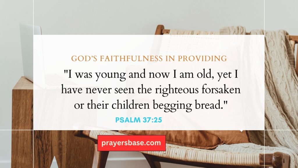 God’s Faithfulness in Providing