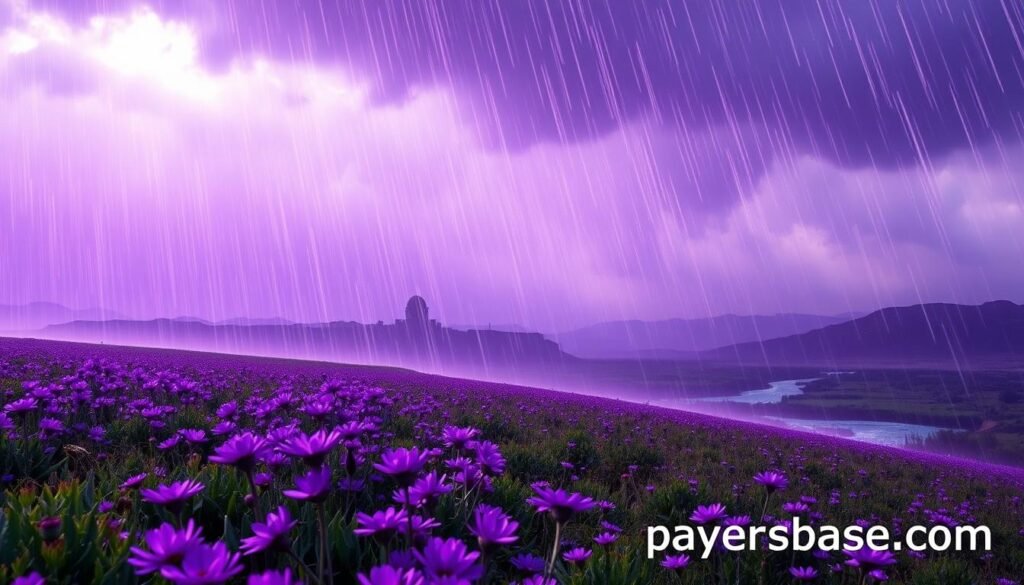 biblical symbolism of purple rain