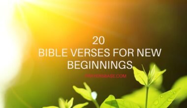 Bible Verses for New Beginnings