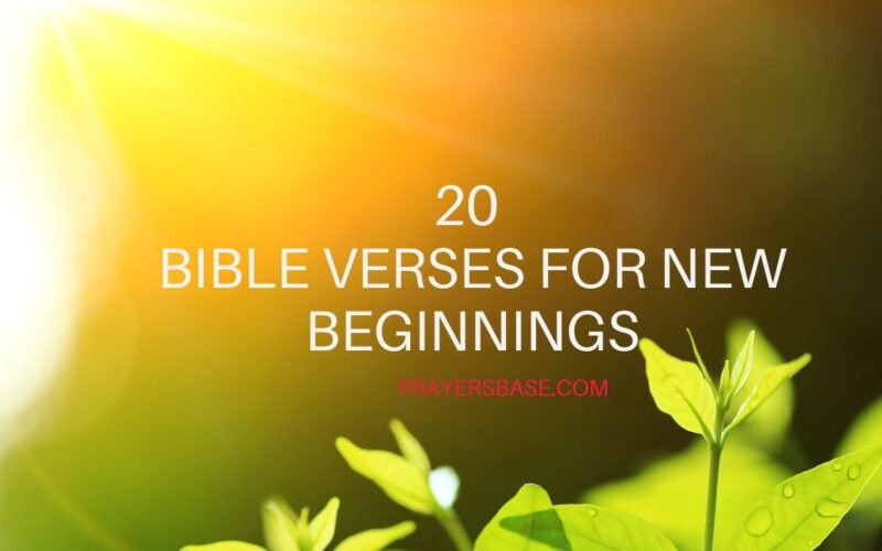 Bible Verses for New Beginnings