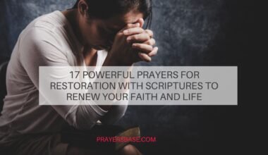 Prayers for Restoration with Scriptures