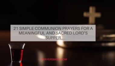Simple Communion Prayers