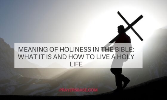 Meaning of Holiness in the Bible