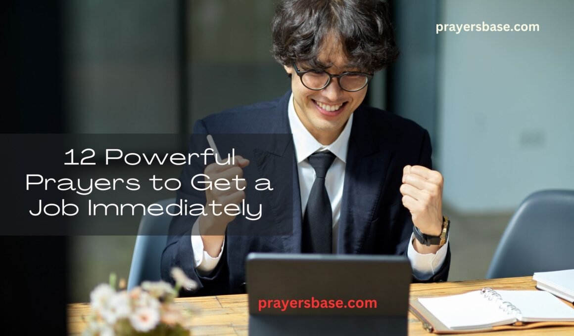 Prayers to Get a Job Immediately