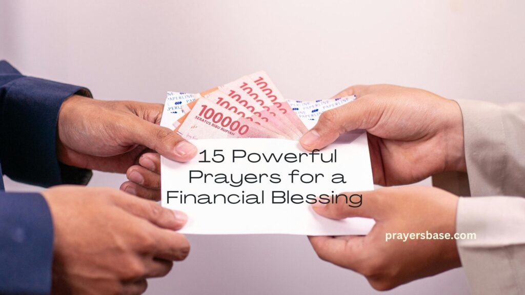 Prayers for a Financial Blessing