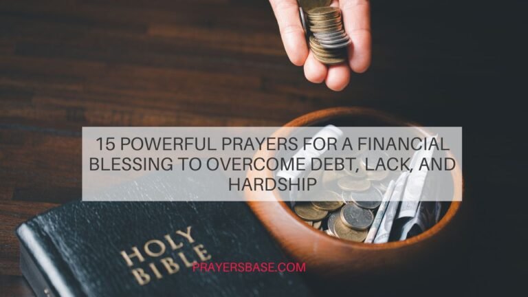 Prayers for a Financial Blessing