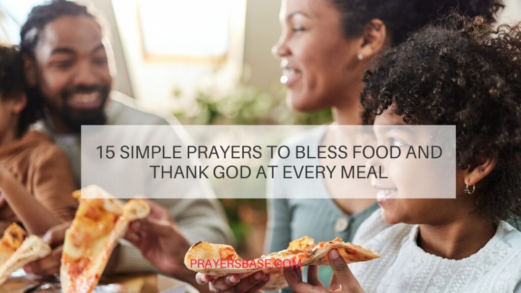 prayers to bless food