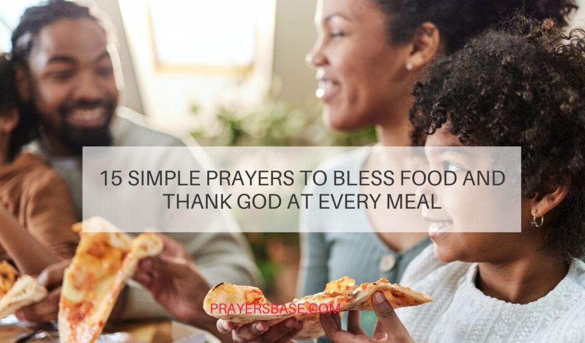 prayers to bless food