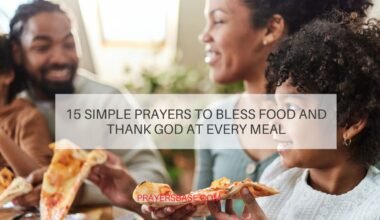 prayers to bless food