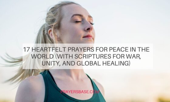 Prayers for Peace in the World