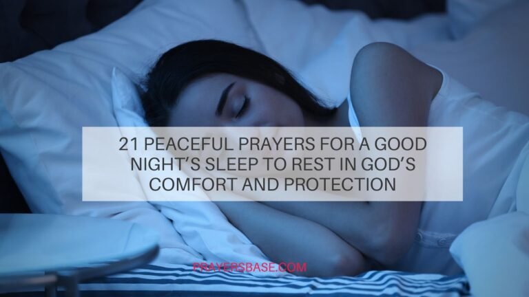 Prayers for a Good Night