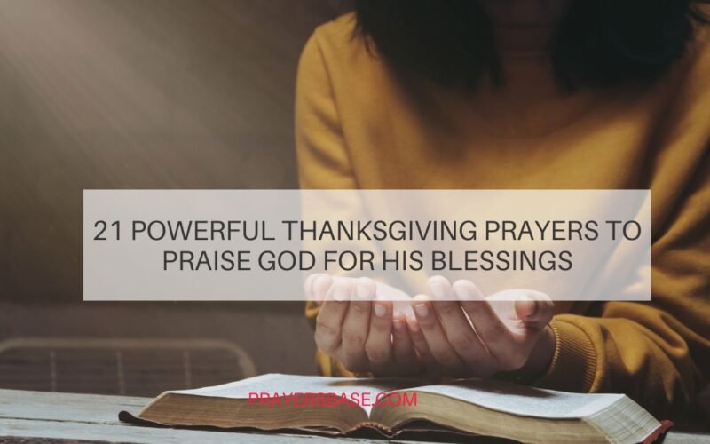 Powerful Thanksgiving Prayers