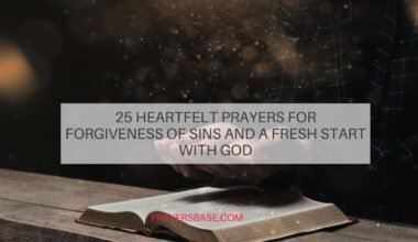 Prayers for Forgiveness of Sins