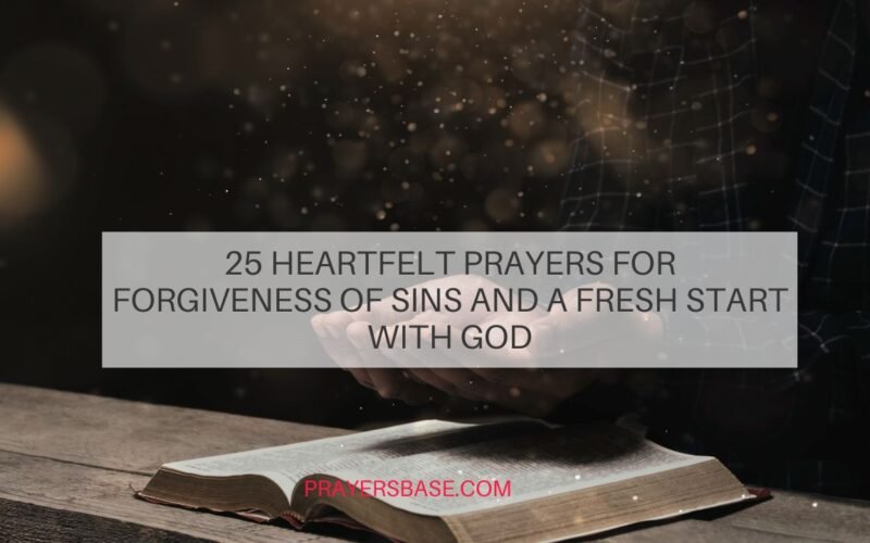 Prayers for Forgiveness of Sins