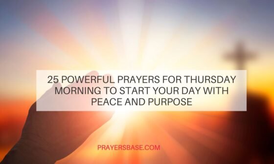 Prayers for Thursday Morning