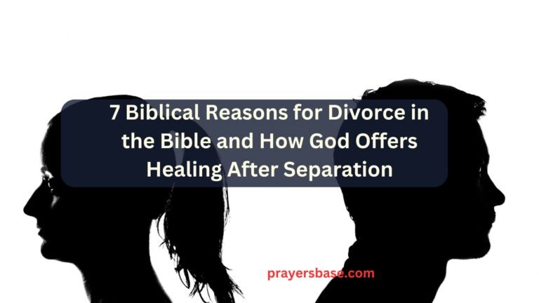 Reasons for Divorce in the Bible