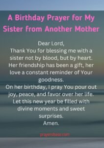 A Birthday Prayer for My Sister from Another Mother