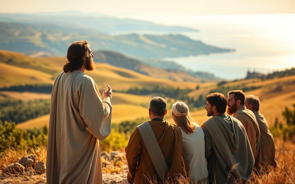Jesus Teaching Disciples Spiritual Truth
