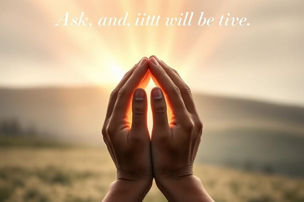 Meaning of Matthew 7:7 Ask and it will be given to you.