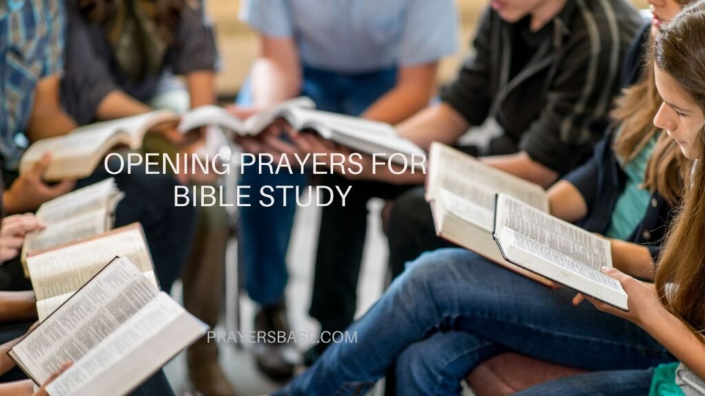 Opening Prayers for Bible Study