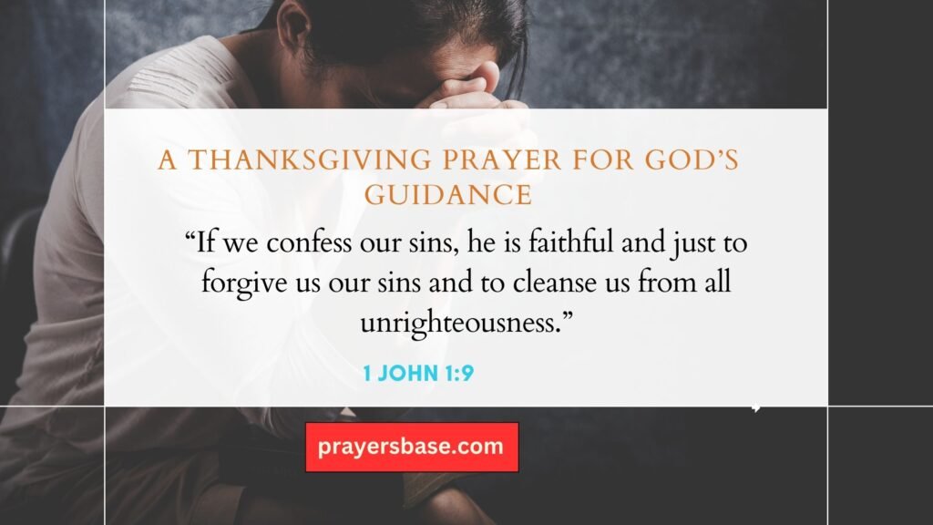 Prayer for Forgiveness of All Sins