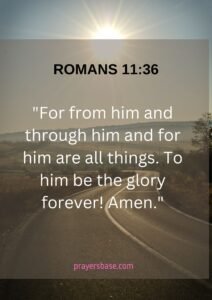 Romans 11:36