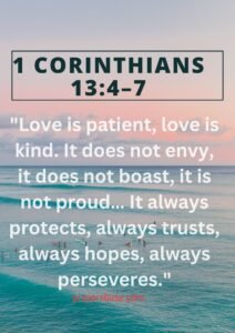 1 Corinthians 13:4–7
