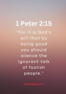 1 Peter 2:15