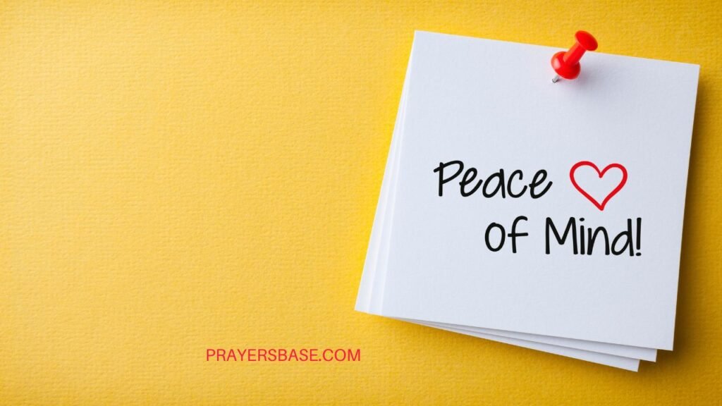 Prayers for Peace of Mind