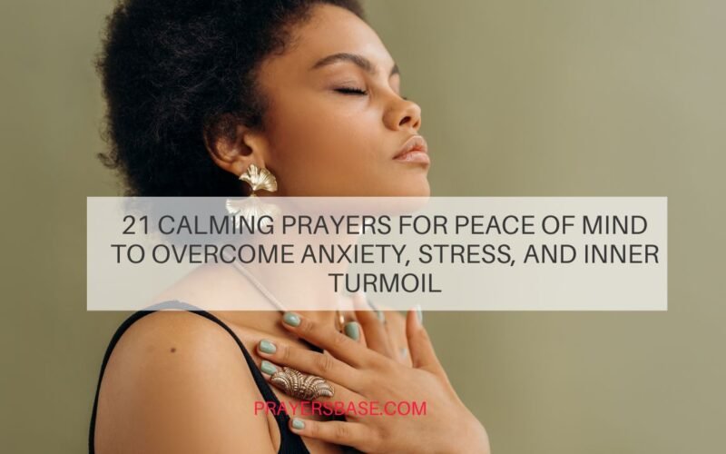 Prayers for Peace of Mind