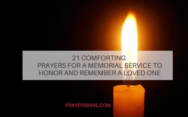 Prayers for a Memorial Service
