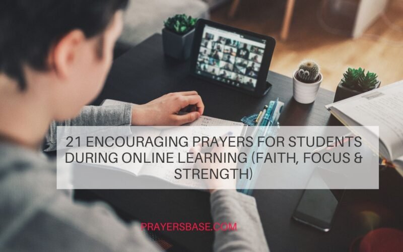 Prayers for Students During Online Learning