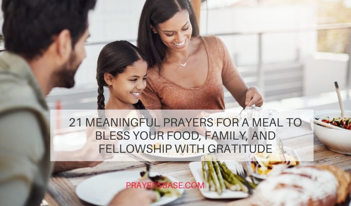 prayers for a meal