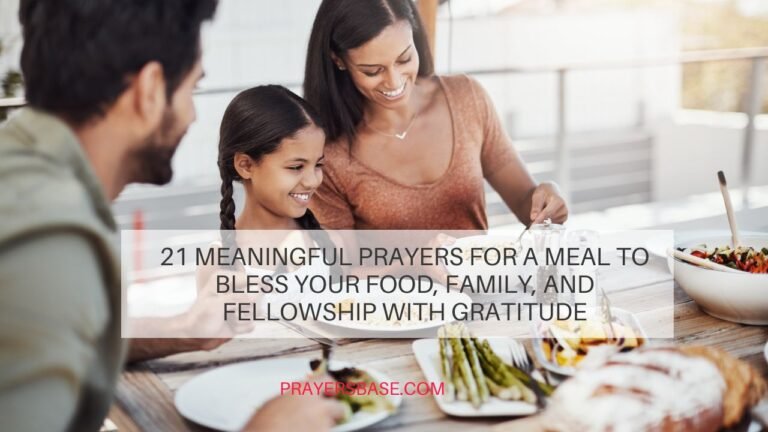 prayers for a meal