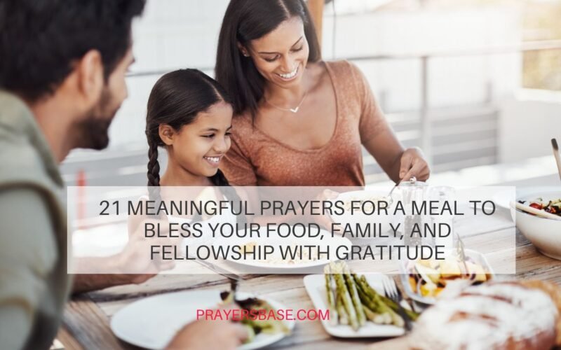 prayers for a meal