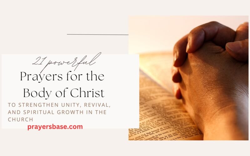 Prayers for the Body of Christ