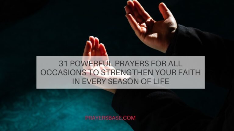 Prayers for All Occasions