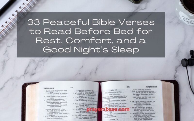 Bible Verses to Read Before Bed