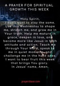 A Prayer for Spiritual Growth This Week