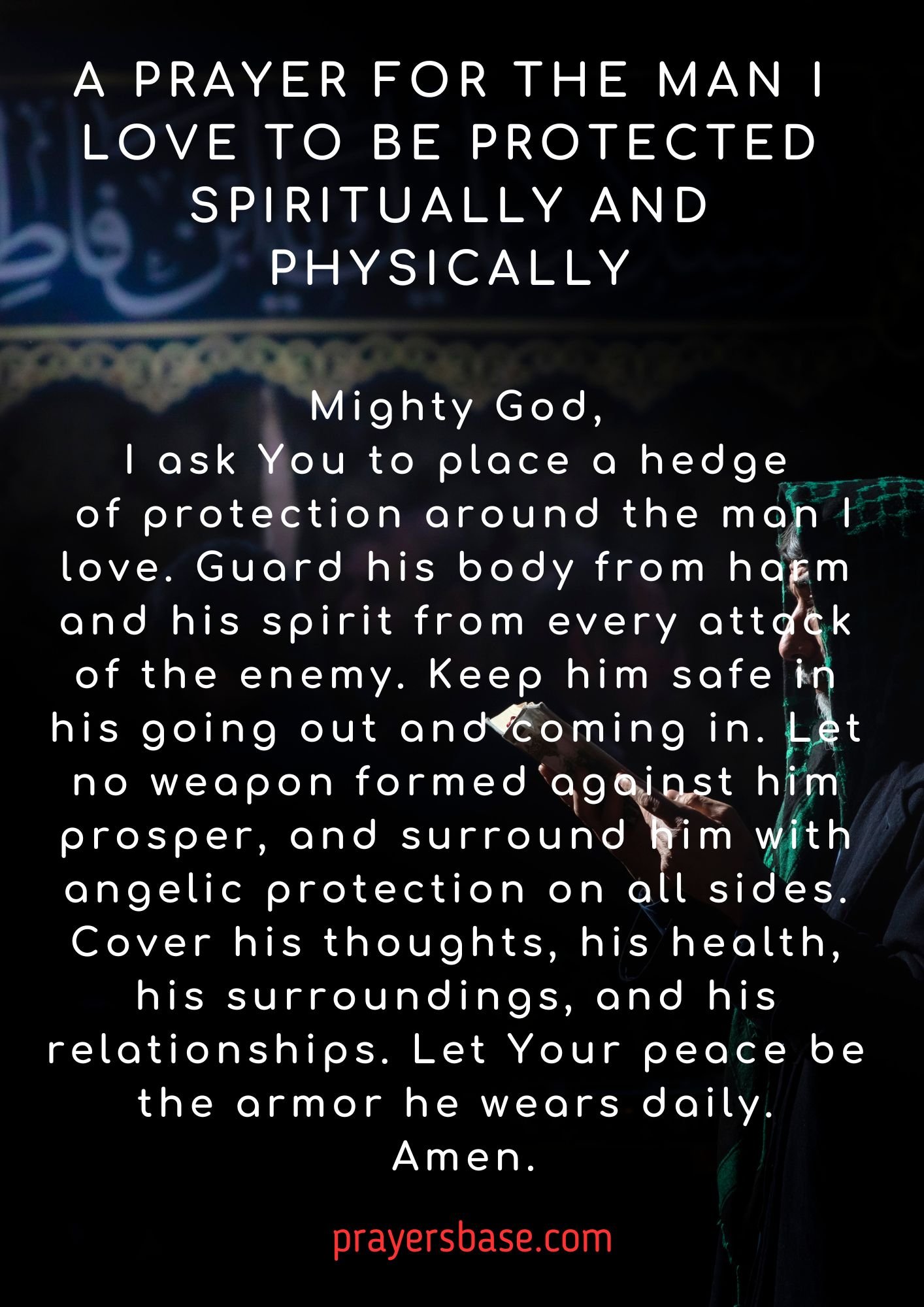 17 Heartfelt Prayers to Speak Over the Man You Love for Peace, Wisdom ...