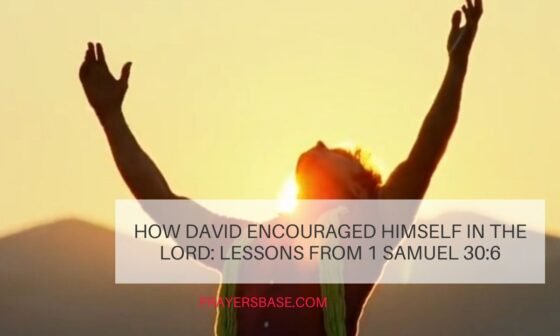 David Encouraged Himself in the Lord