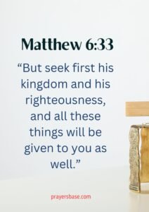 Matthew 6:33