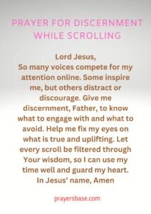 Prayer for Discernment While Scrolling