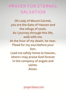 Prayer for Eternal Salvation