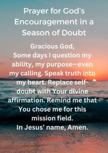 Prayer for God’s Encouragement in a Season of Doubt