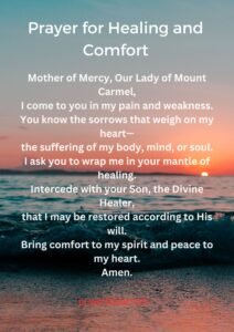 Prayer for Healing and Comfort