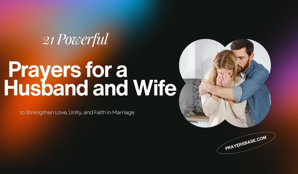 Prayers for a Husband and Wife