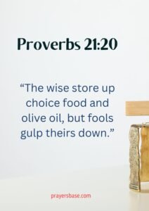 Proverbs 21:20